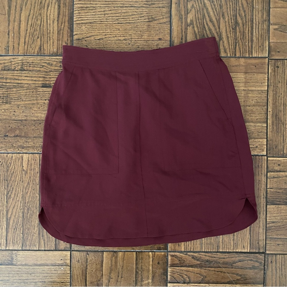 Madewell Maroon Skirt